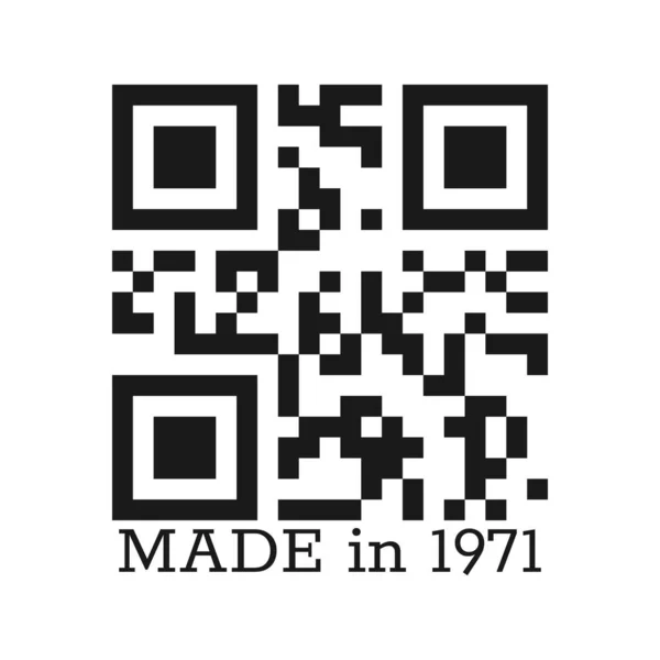 Напис Зроблено 1971 Року Одягу Текстилю Вітання Векторні Ілюстрації Ізольовані — стоковий вектор