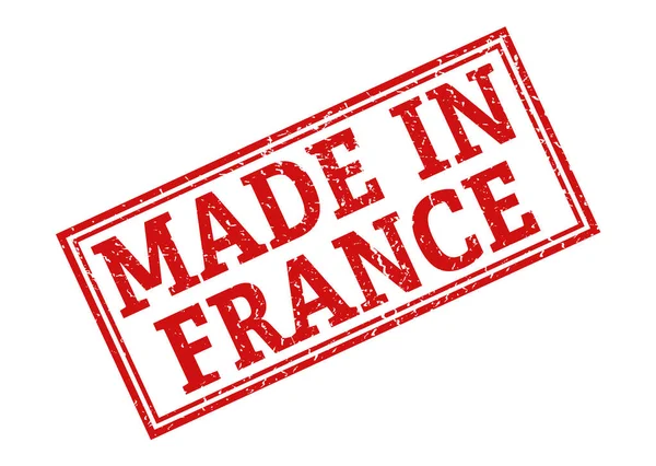 Марка Написом Made Франції Ізольована Білому Тлі — стоковий вектор