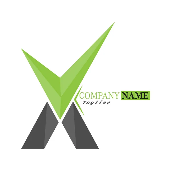 Carta Estilizada Plantilla Para Logotipo Etiqueta Emblema Aislado Sobre Fondo — Vector de stock
