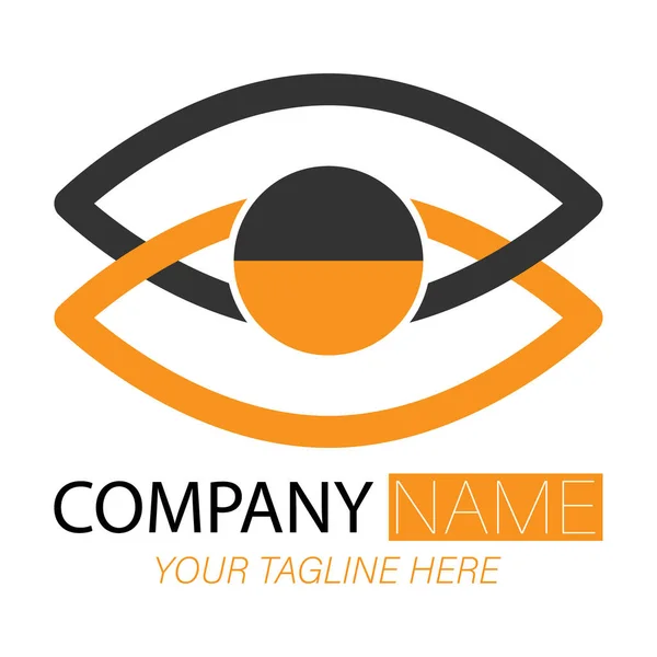 Logotipo Abstracto Olho Abstrato Ilustração Vetorial Para Logotipo Ícone Emblema — Vetor de Stock