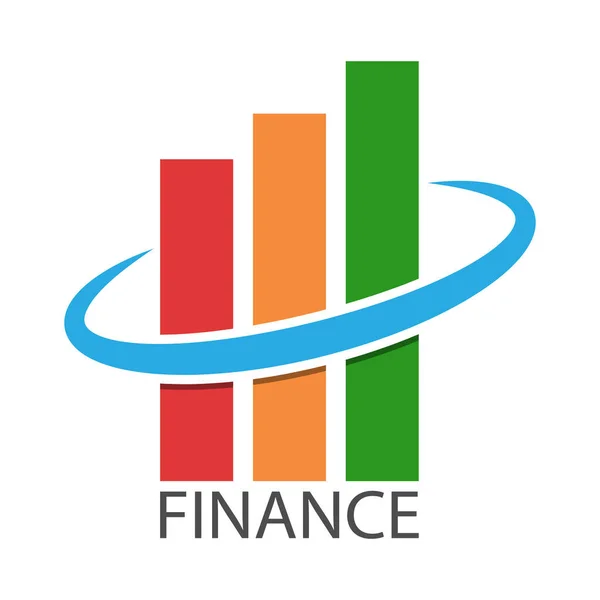 Finance Chart Success Color Vector Illustration Design Theme Design — Stock Vector