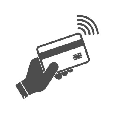 NFC erişimi olmayan banka kartı, basit tasarım.