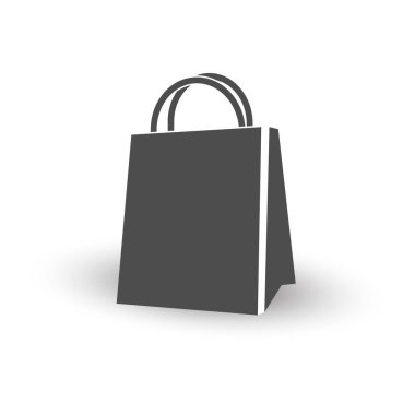 Satılık paket. Beyaz bir grup üzerinde izole edilmiş basit vektör illüstrasyonu