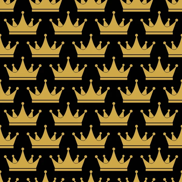 Корона Безшовний Візерунок Прикраси Текстилю Текстури Упаковки Простого Фону — стоковий вектор