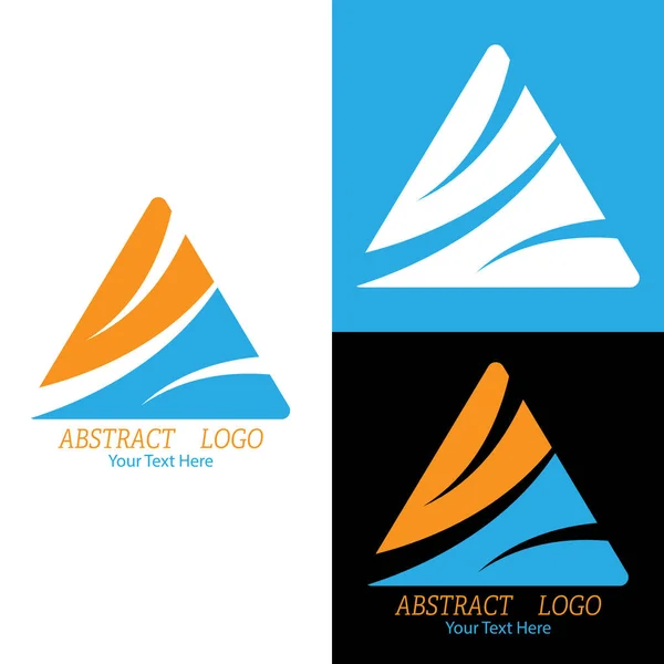 Logotipo Abstracto Ilustração Vetor Cor Para Logotipo Adesivo Emblema —  Vetores de Stock