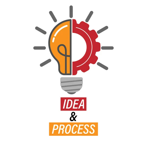 Idea Progresso Lampada Attrezzatura Illustrazione Vettoriale Modificabile Sito Web Opuscolo — Vettoriale Stock