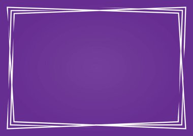 Pankart, poster, kartpostal veya kolaj için dekoratif soyut geometrik çerçeve. Vektör illüstrasyonu.