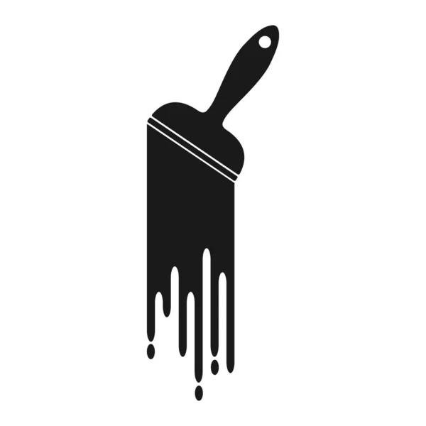 Brosse Peinture Icône Style Plat Pour Site Web Une Application — Image vectorielle