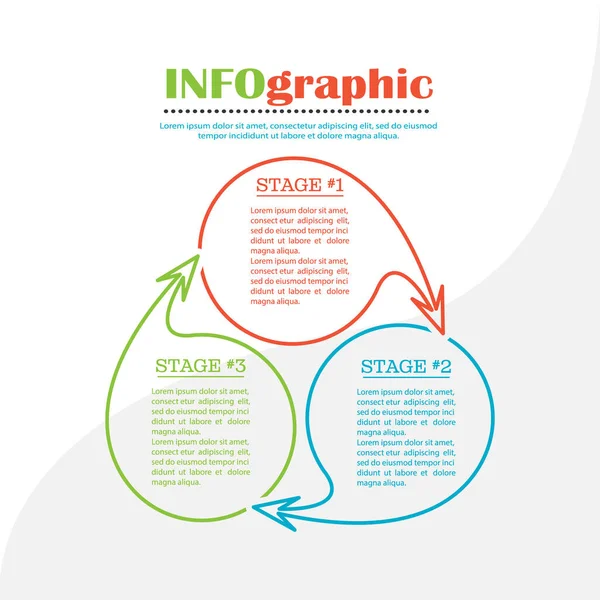 Gráfico Infográficos Descrição Visual Processo Plano Desenvolvimento Estratégia Modelo Vetor —  Vetores de Stock