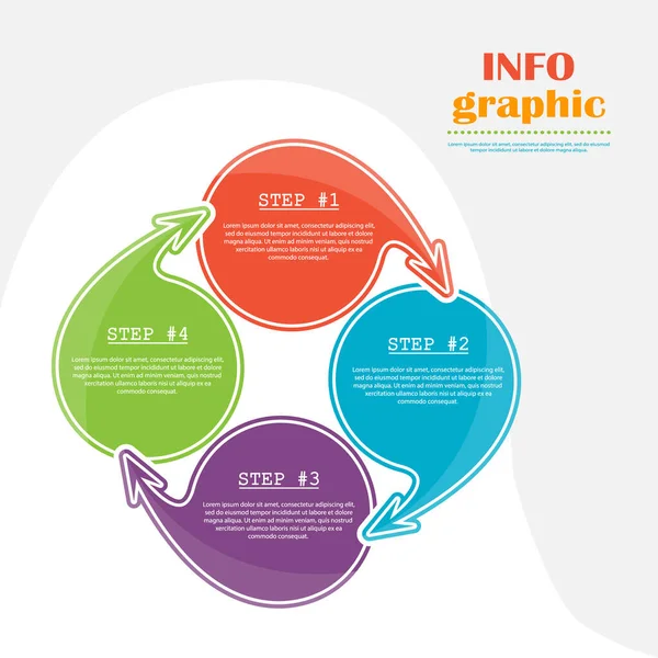 Bilgi Grafikleri Çizelgesi Sürecin Görsel Tanımı Geliştirme Planı Veya Stratejisi — Stok Vektör