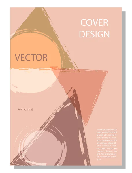 Fondo Editable Abstracto Para Una Portada Libro Folleto Póster Pancarta — Vector de stock