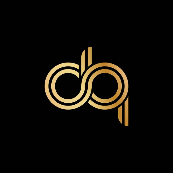 Letras Minúsculas Diseño Encuadernación Plana Tono Dorado Para Logotipo Marca — Vector de stock