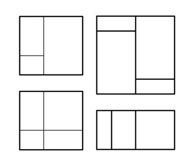 Modulor le Corbusier. Kapak şablonu. armonious insan ölçekli mimari ve mekanik için evrensel olarak uygulanabilir ölçmek. Ölçeklenebilir vektör çizim