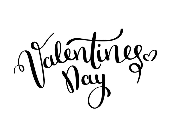 Valentijnsdag vector kaart. Happy Valentines Day letters op een witte achtergrond. Vectorillustraties — Stockvector