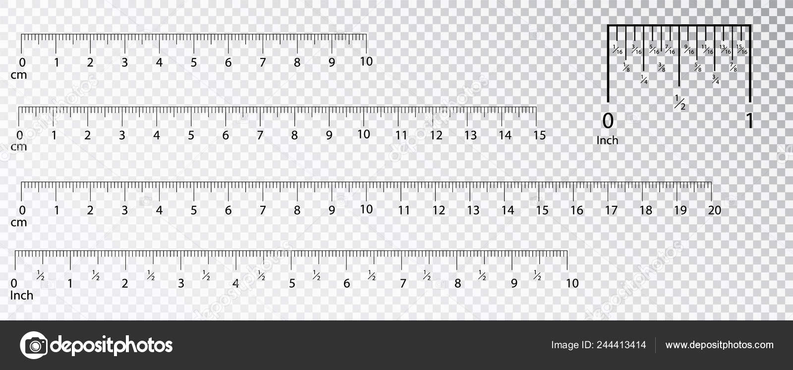 a ruler to scale