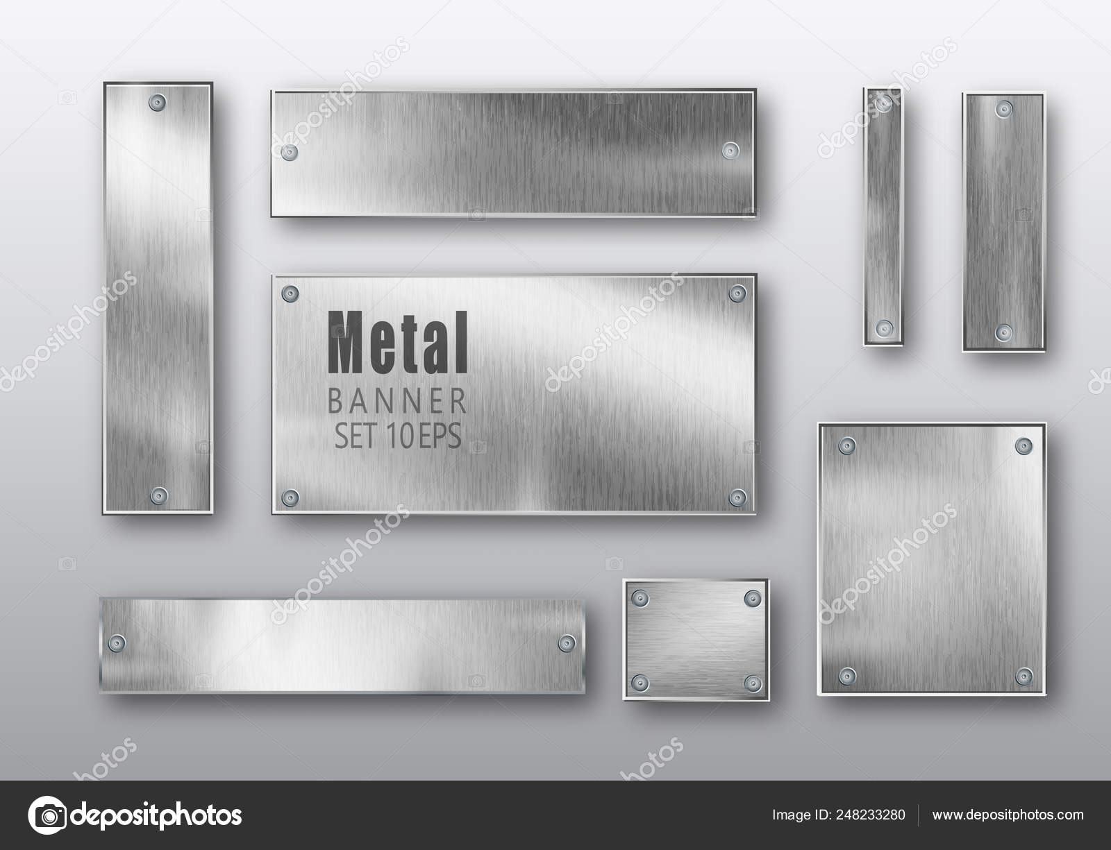 Stainless steel background Vector Art Stock Images | Depositphotos