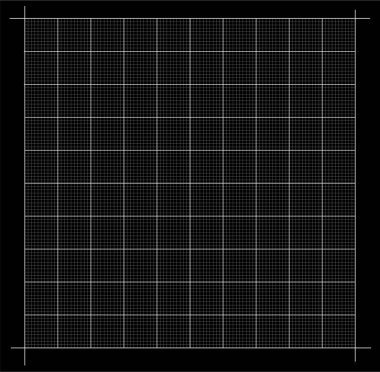 Ölçülen kılavuz. Grafik çizim kılavuz. Köşe cetvel ile ölçüm-siyah arka plan üzerine izole. Vektör grafik kağıdı şablon arka plan.