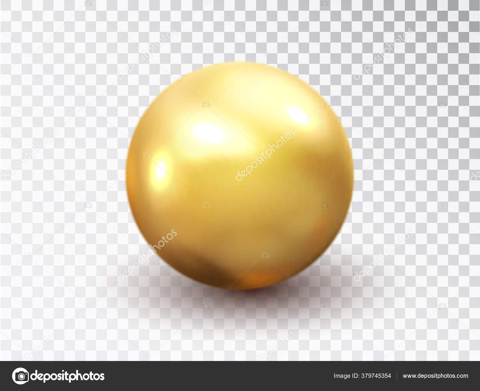 Bola amarela pastel realista bola de esfera 3d brilhante isolada
