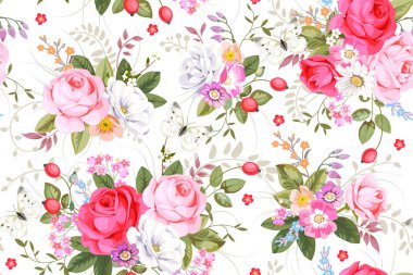 Ülke gül ile Seamless modeli