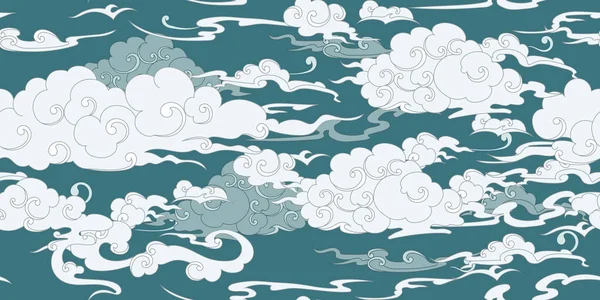 Seamless cloud pattern in Chenese style