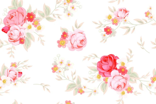 Seamless Cute Vintage Pattern Shabby Chic Style — Stock Photo, Image