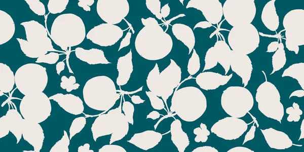 Naadloos Patroon Met Appels — Stockfoto