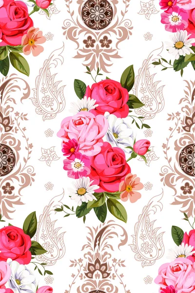  Seamless pattern with indian motives