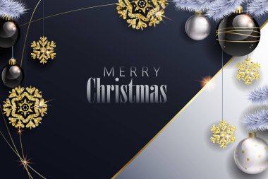 Siyah ve beyaz glam Noel