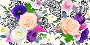 Ajur desenli ile sorunsuz çiçek desenli 