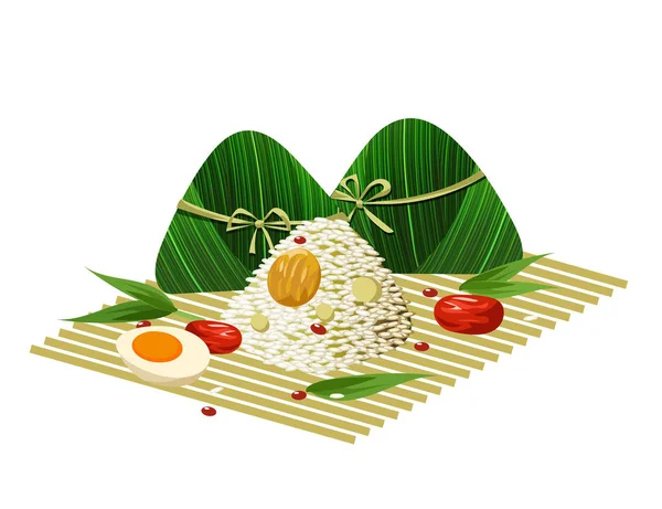  Zongzi - Dragon Boat Festivali için geleneksel Çin yemeği