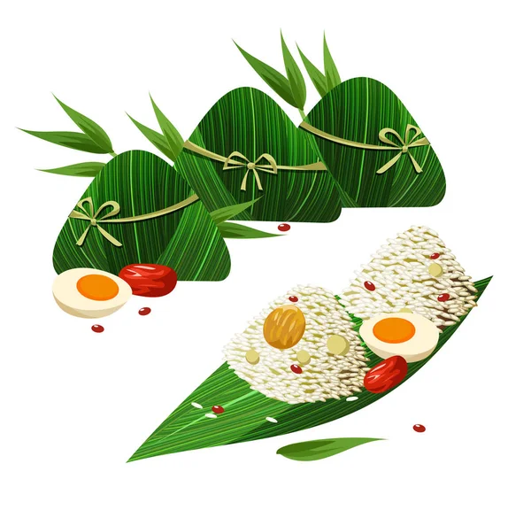 Zongzi 드래곤 축제에 — 스톡 벡터