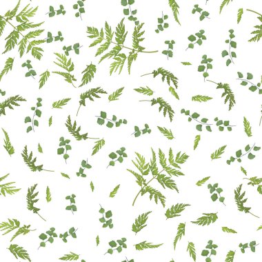 Yaz Dikişsiz desen bitkisel motifi