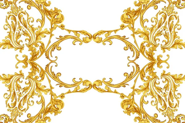 Golden Baroque Decorative Composition — Stock Photo, Image