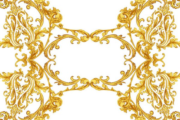  Золотая барочная декоративная композиция
