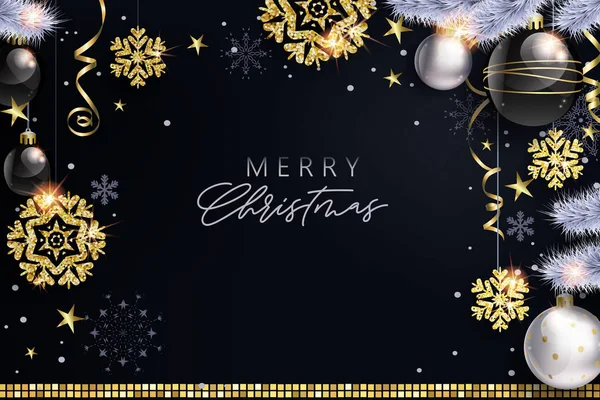 Glam Noel siyah beyaz toplar