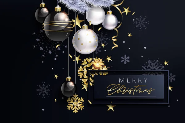 Glam Noel siyah beyaz toplar