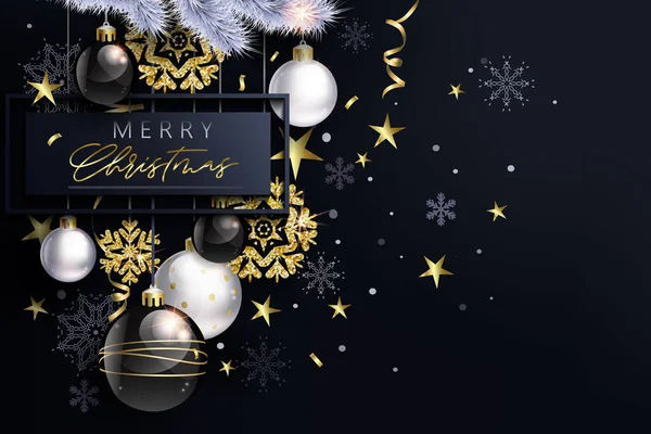 Glam Noel siyah beyaz toplar