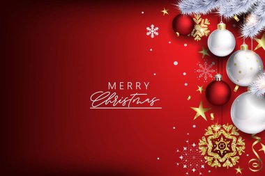 Tatil dekorasyonu ile modern Noel kompozisyon