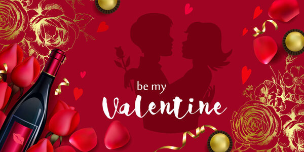 Holiday background to Valentines day