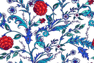 Türk motifleri ile Seamless modeli