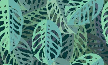 Dikişsiz modern tropikal desen