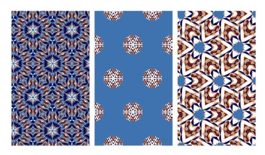 Afrika tarzında geometrik Dikişsiz desen seti