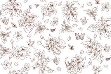 Kusursuz elma açan arkaplan 1