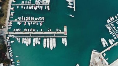 Sahil Budva Karadağ, uçağın shot Panorama