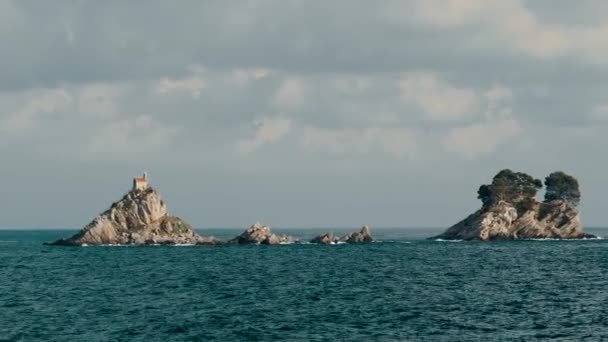 Island of Katich in Adriatic Sea — Stock Video