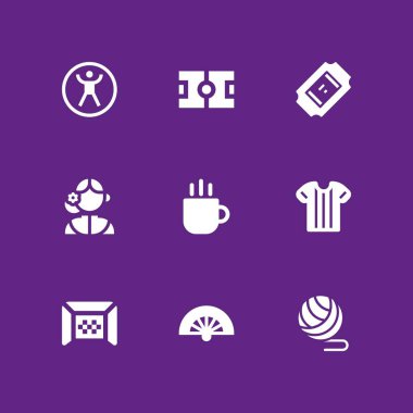 futbol Icon set. Arjantinli, futbol ve fan vektör grafik tasarım ve web için simge