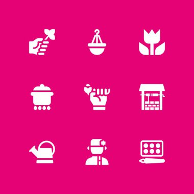 çiçek Icon set. makro, Rusya ve de grafik tasarım ve web için vektör simge