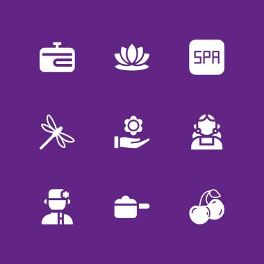 çiçek Icon set. Lotus, Rusya ve grafik tasarım ve web için pot vektör simge