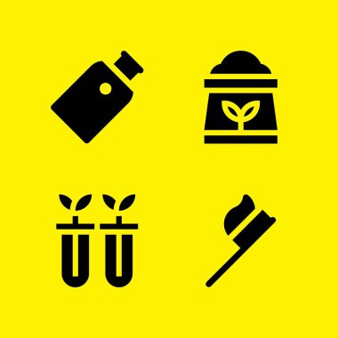 Tıp Icon set. Gübre, grafik tasarım ve web için hijyenik ve hijyenik vektör simgeleri ile