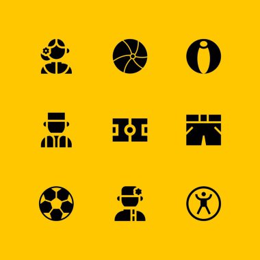 futbol Icon set. futbol topu, zorbing ve grafik tasarım ve web için Arjantinli vektör simge